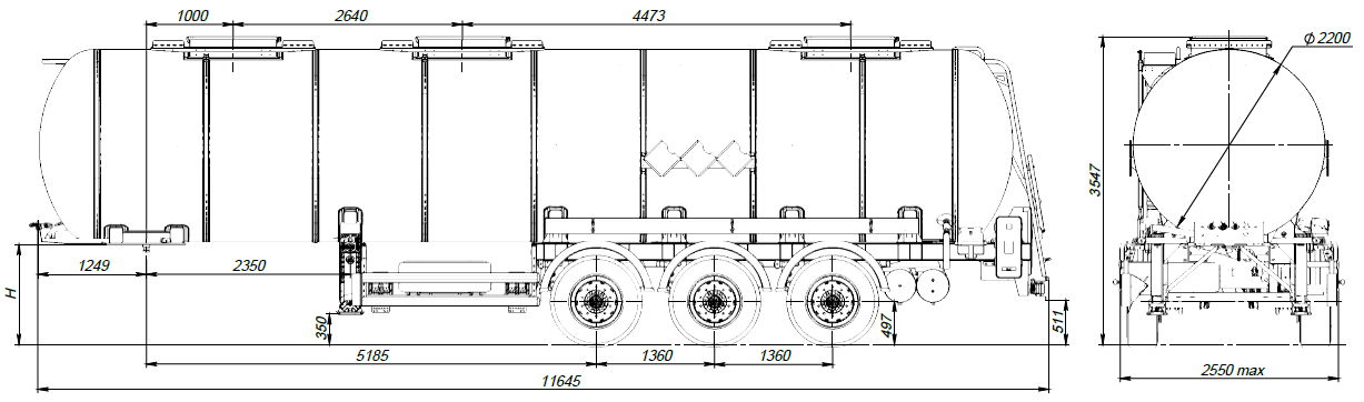 SF3E30_1N_06, 30м3, 1 отсек, ССУ 1150