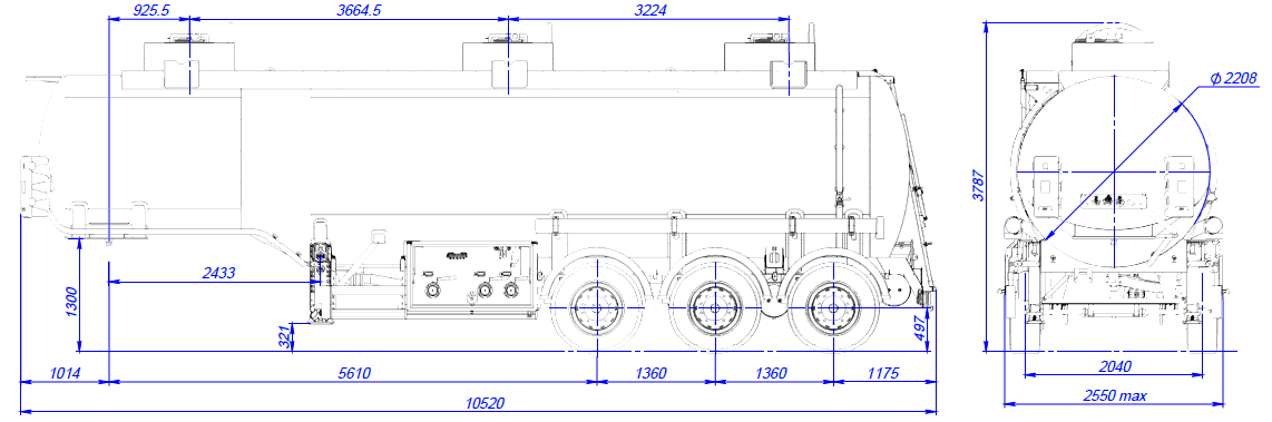SF3335_3S_01 3 отсека, ССУ 1250