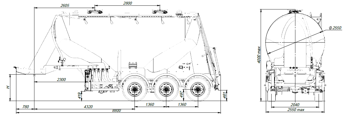 SF3U27_1A_08, 27 м3, ССУ 1250, 1 отсек