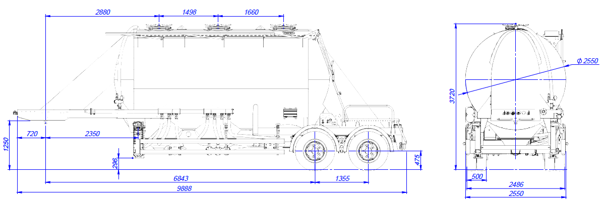 SF2U25.1S_01, 25 м3, ССУ 1250, 3 отсека