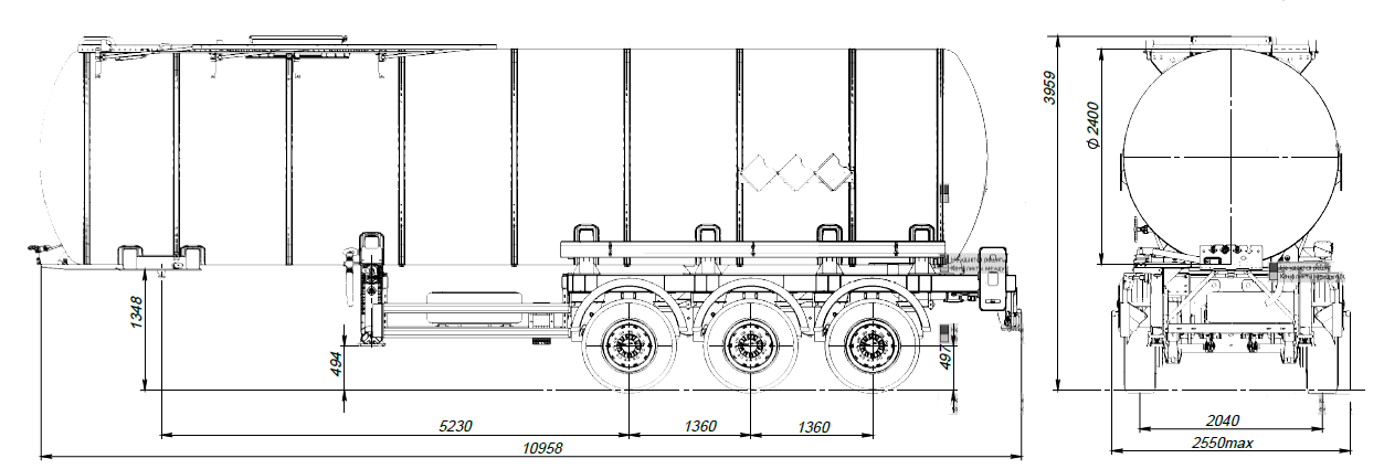 SF3B38.1S_16, 38 м3, 1 отсек, ССУ 1350