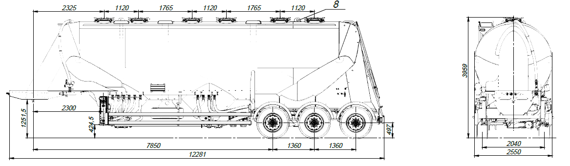 SF3U48_4A_02 ССУ 1250, 4 отсека