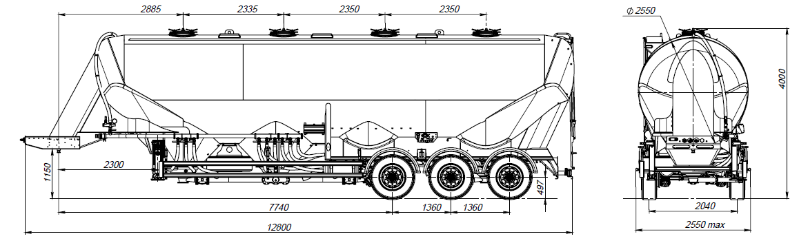 SF3U55_4A_05, 55м3, 4 отсека, ССУ 1150