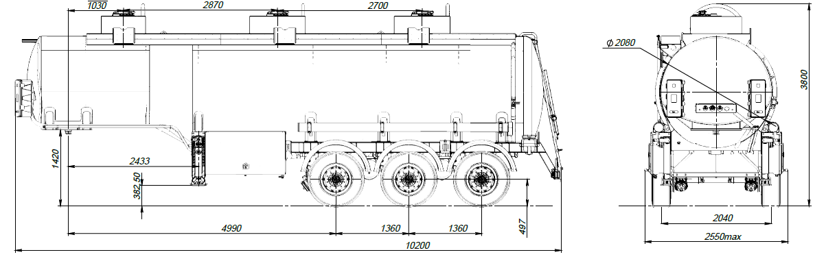 SF3330.3S_15, ССУ 1450, 30 м3, 3 отсека