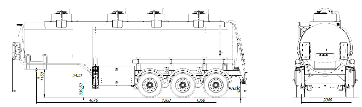 SF3328_4S_23 ССУ 1150, 4 отсека, 28 м3