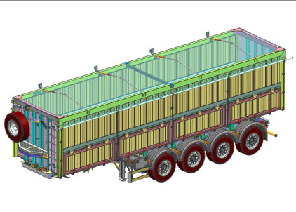 Полуприцеп-зерновоз DB4U51 Полуприцеп-зерновоз DB4U51 - ЗАО «Сеспель»