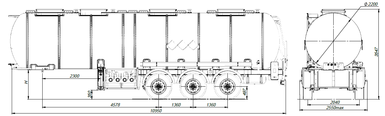 SF3928.4N_03, 28 м3, 4 отсека, ССУ 1150