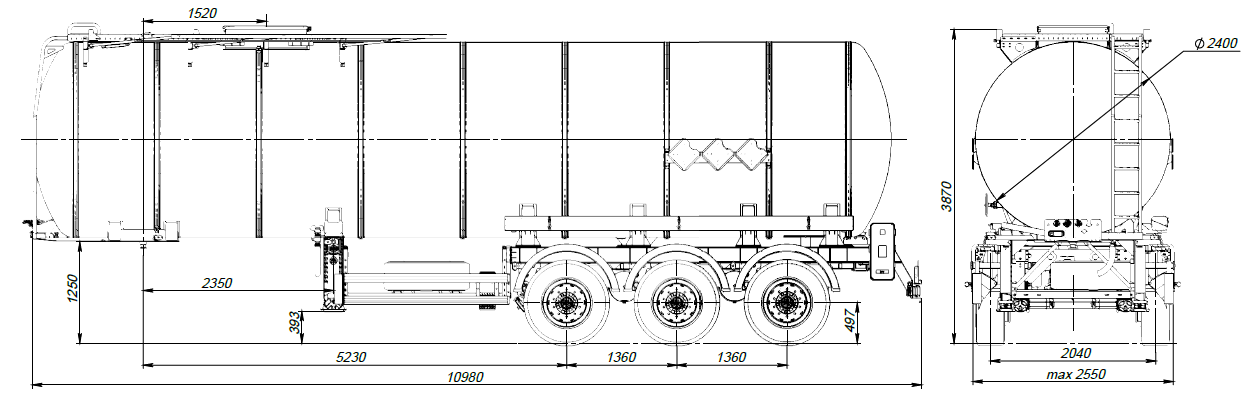 SF3B38.1S_10, 38 м3, 1 отсек, ССУ 1250