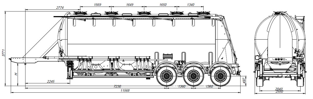 SF3U41_3S_01 ССУ 1150, 3 отсека