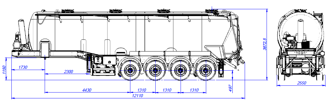 SB4U45.1A_03, 45 м3, 1 отсек, ССУ 1250