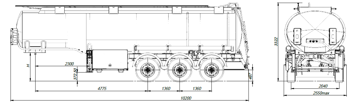 SF3330.4S_110, ССУ 1250, 4 отсека