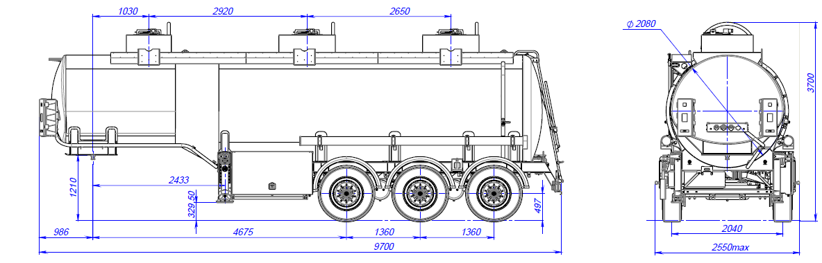 SF3328_3S_23 ССУ 1200, 3 отсека, 28 м3
