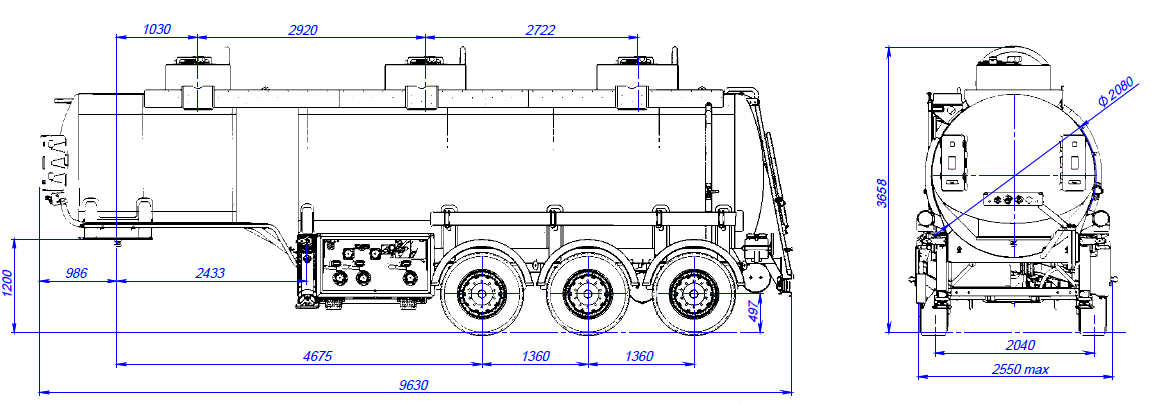 SF3328_3S_16 ССУ 1200, 3 отсека, 28 м3