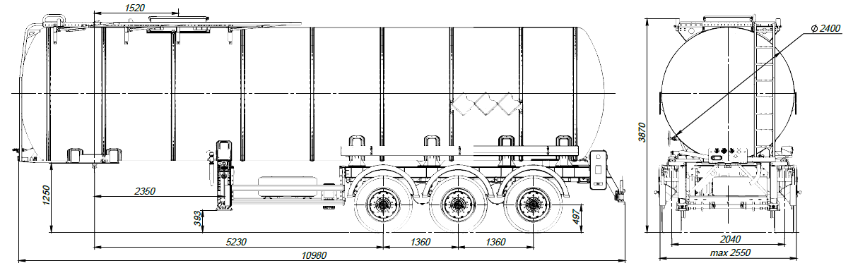 SF3B38.1S_12, 38 м3, 1 отсек, ССУ 1250