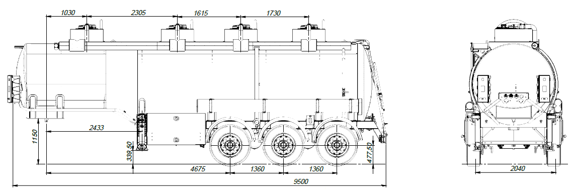 SF3328_4S_28 ССУ 1150, 4 отсека, 28 м3