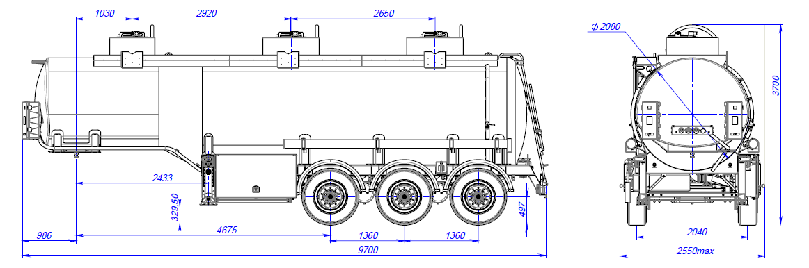 SF3328_3S_24 ССУ 1350, 3 отсека, 28 м3
