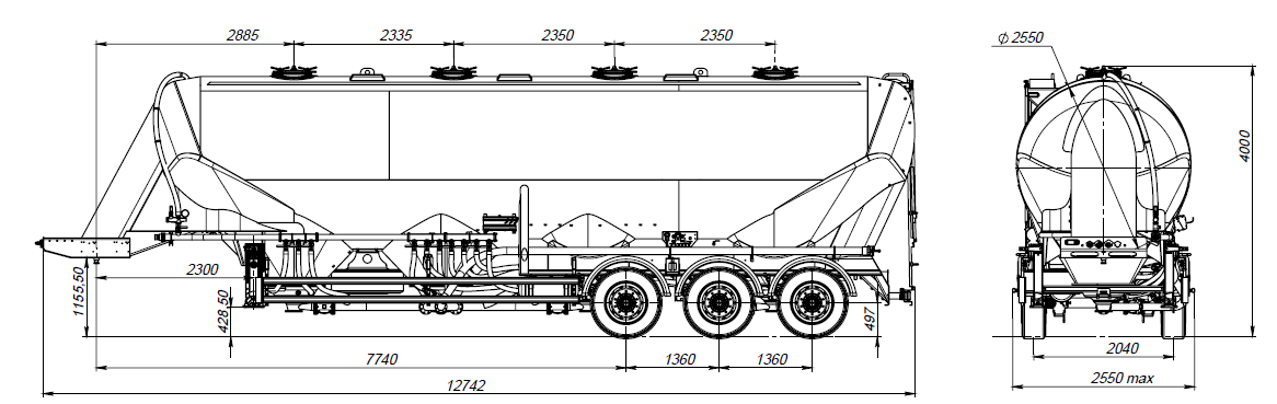 SF3U55_4A_04, 55м3, 4 отсека, ССУ 1150