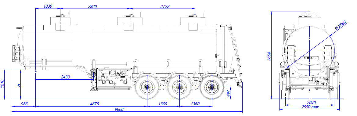 SF3328_3S_17 ССУ 1200, 3 отсека, 28 м3