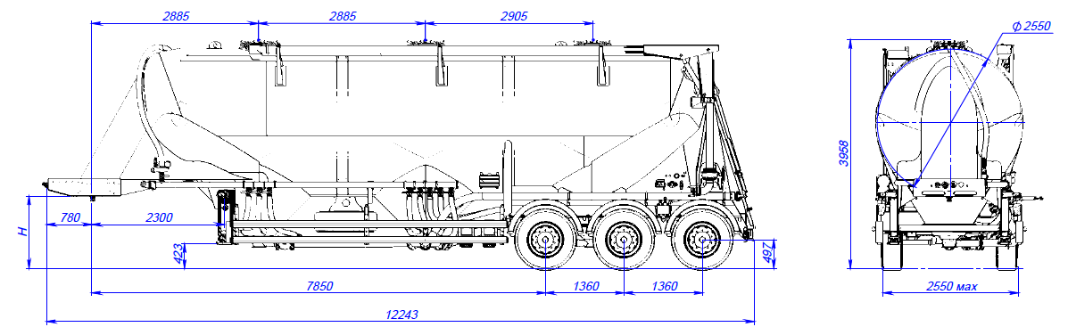 SF3U48_3A_04 ССУ 1250, 3 отсека