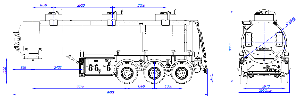 SF3328_3S_09 ССУ 1250, 3 отсека, 28 м3