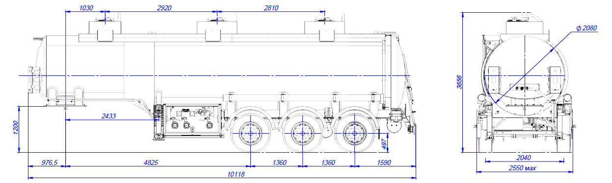 SF3330_3A_03, 30 м3, 3 отсека, ССУ 1250