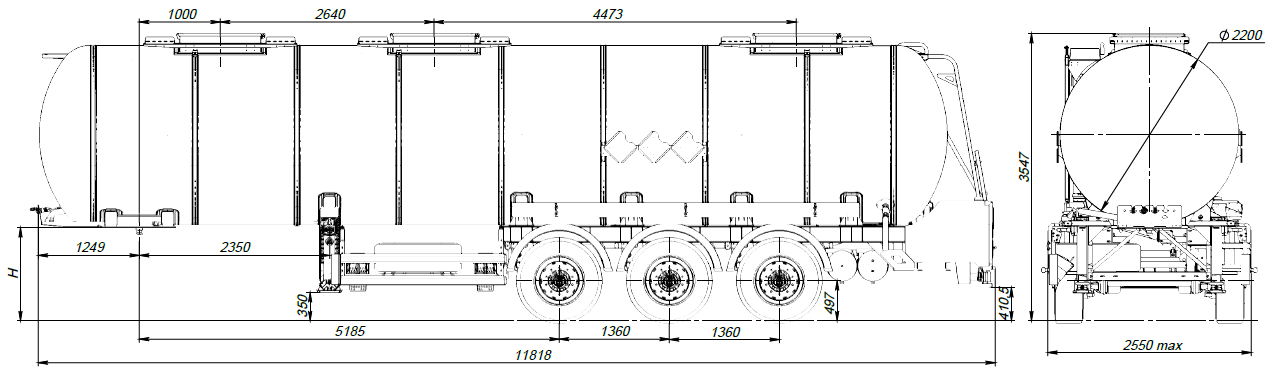 SF3E30_1N_03, 30м3, 1 отсек, ССУ 1250