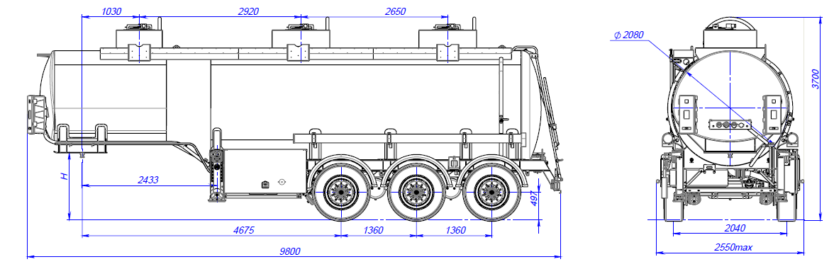 SF3328_3S_21 ССУ 1200, 3 отсека, 28 м3