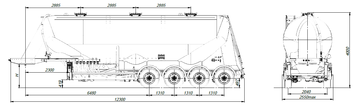 SF4U48.1A_04, 45,5 м3, 1 отсек, ССУ 1250