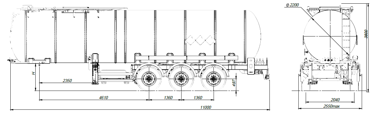 SF3B28_1S_85, 28 м3,1 отсек, ССУ 1150