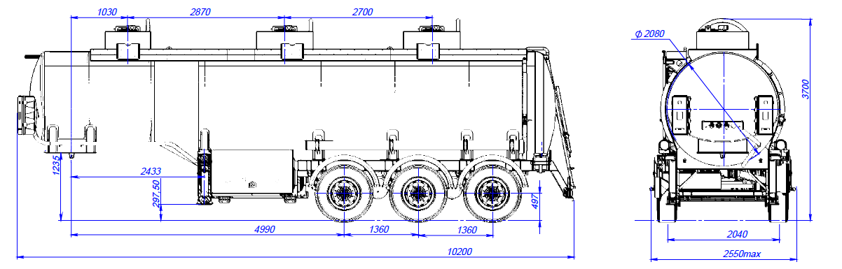 SF3330.3S_13, ССУ 1350, 30 м3, 3 отсека