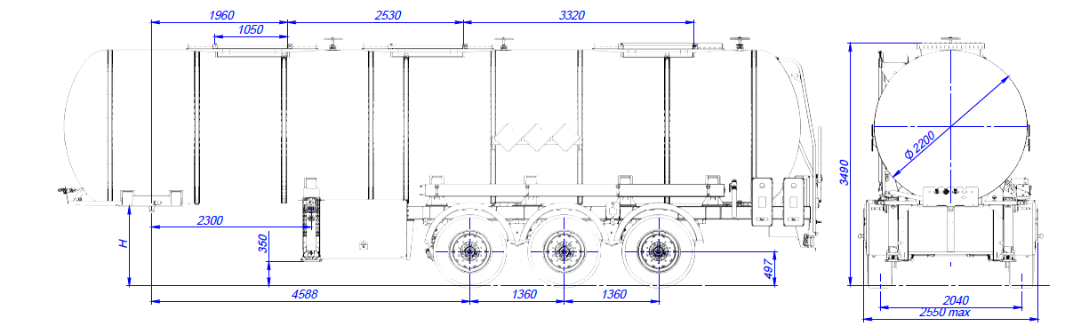 SF3928.3N_01, 28 м3, 1 отсек, ССУ 1250