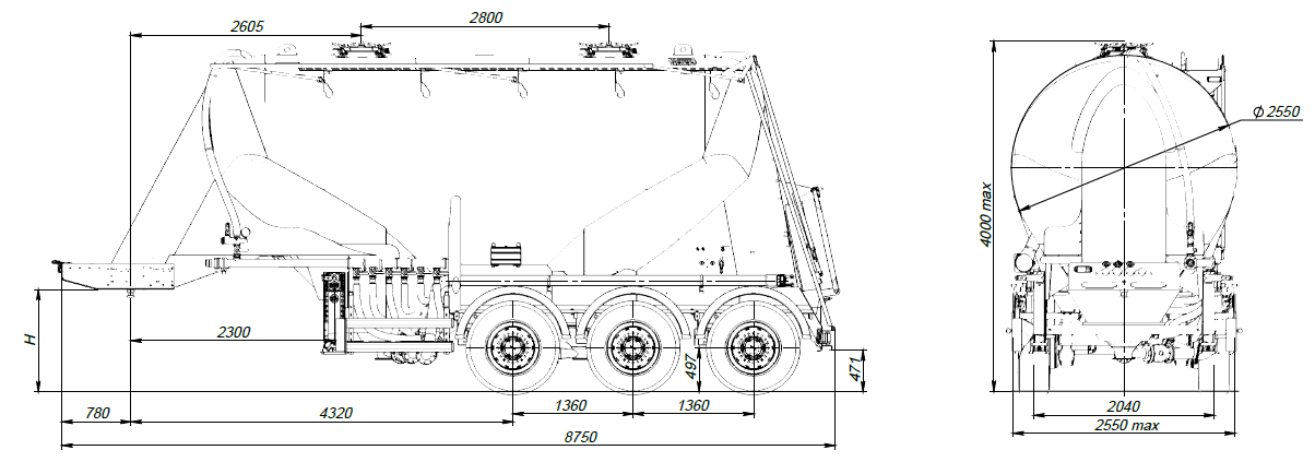 SF3U27_1A_11, 27 м3, ССУ 1250, 1 отсек