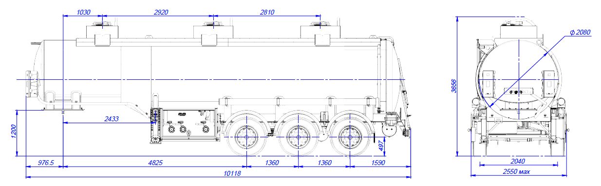 SF3330_3A_01, 30 м3, 3 отсека, ССУ 1250