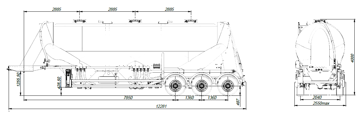 SF3U48_3A_25 ССУ 1250, 3 отсека