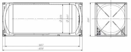 Криогенный танк-контейнер С75D21 - ЗАО «Сеспель»