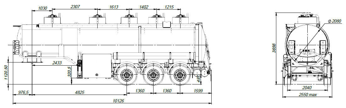 SF3330_5A_13, 30 м3, 5 отсеков, ССУ 1150