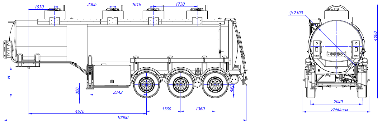 SF3328_4S_05 ССУ 1200, 4 отсека, 28 м3