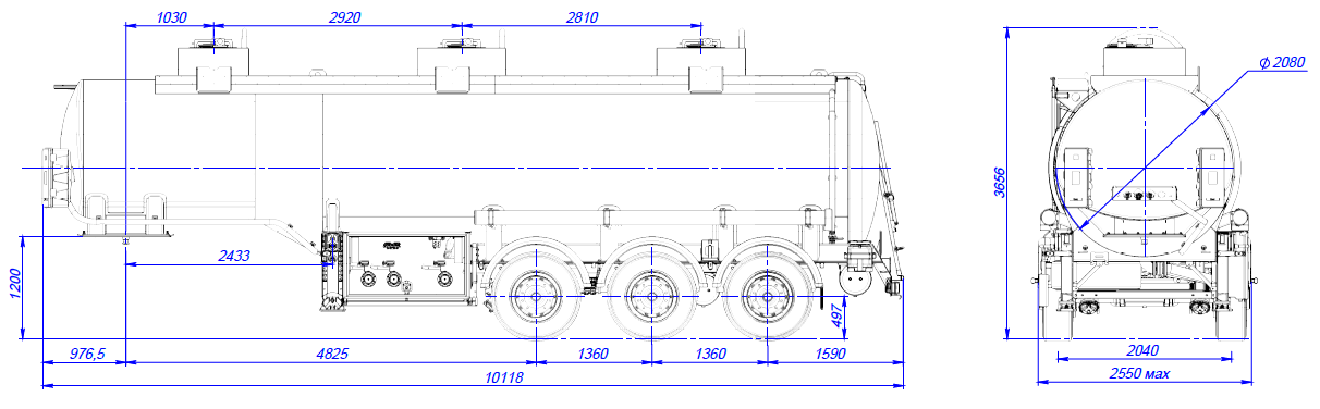 SF3330_3A_02, 30 м3, 3 отсека, ССУ 1250