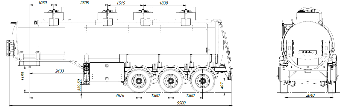 SF3328_4S_21 ССУ 1150, 4 отсека, 28 м3