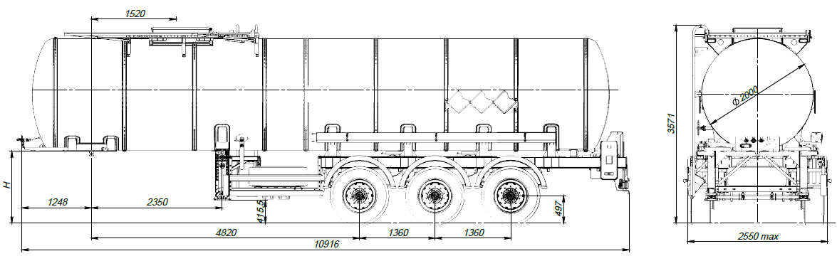 SF3B25_1S_18, ССУ 1350, 25 м3, 1 отсек