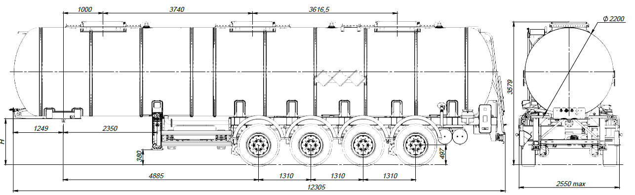 SF4932.3S_01, 32м3, 3 отсека, ССУ 1150