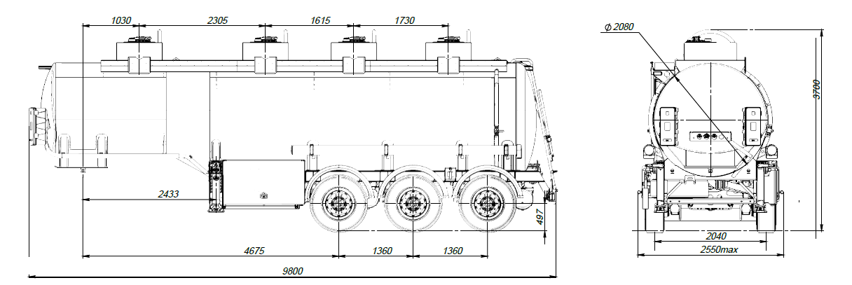 SF3328_4S_17 ССУ 1150, 4 отсека, 28 м3