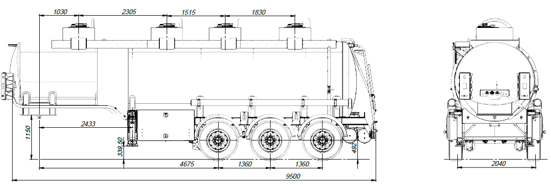 SF3328_4S_24 ССУ 1150, 4 отсека, 28 м3