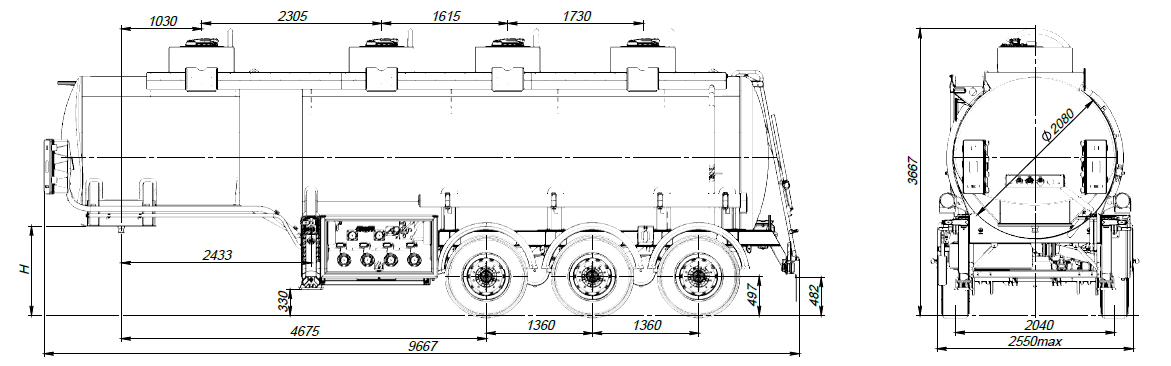 SF3328_4S_16 ССУ 1150, 4 отсека, 28 м3