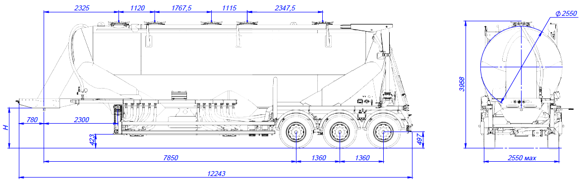 SF3U48_5A_01 ССУ 1250, 5 отсеков