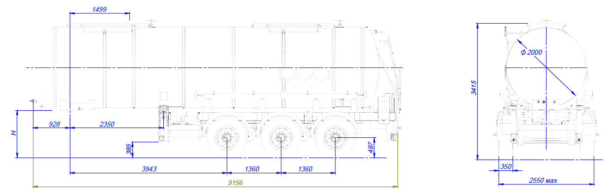 SF3918_2S_01, 18 м3, 2 отсека, ССУ 1250