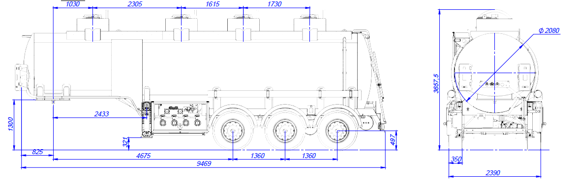 SF3328_4S_03 ССУ 1350, 4 отсека, 28 м3