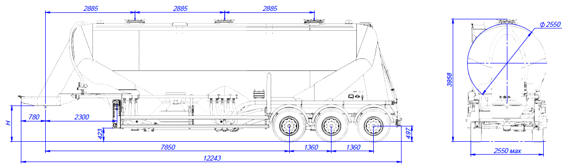 SF3U48_2A_02 ССУ 1150, 2 отсека
