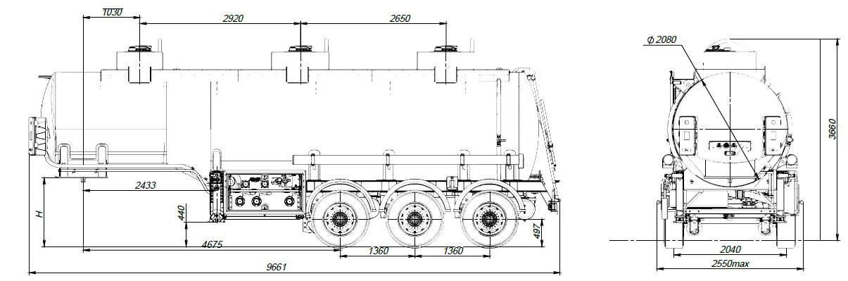 SF3328_3S_35 ССУ 1250, 3 отсека, 28 м3