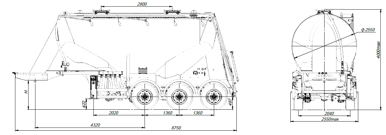 SF3U27_1A_09, 27 м3, ССУ 1250, 1 отсек